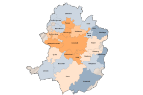 Stadtteile von Bielefeld auf Karte