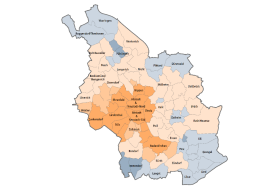Karte der Kölner Stadtteile
